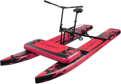Spatium Sup Water Bike 2.0 Inflatable Pedal Boat Kayak Water Bicycles for Lake Fishing Pedal Boat More Stable and Easy to Drive on Water in Kuwait