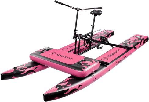 Spatium Sup Water Bike 2.0 قارب بدواسات قابل للنفخ كاياك دراجات مائية لبحيرة صيد السمك قارب دواسة أكثر استقرارًا وسهل القيادة على الماء in Kuwait