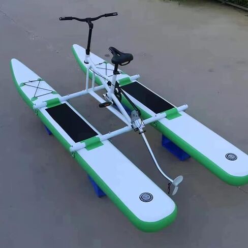 Water Bicycle Boat, Water Bikes, Inflatable Kayak Bikeboat for Lake, Inflatable Pedal Boat for Lake Ocean, Outdoor Pedal Bicycle Boat, Alloy Water Pedal Bicycle, Water Sports Equipment in Saudi Arabia