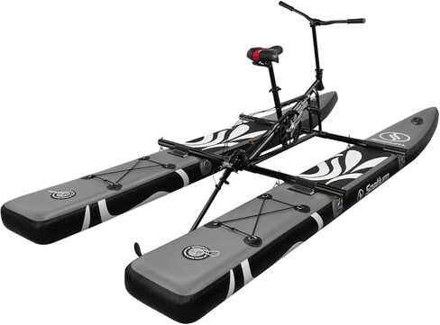 Spatium Sup Water Bike 2.0 Inflatable Pedal Boat 3-Blade Propeller Inflatable Pedal Kayak Water Bikes for Lake Fishing Pedal Boat More Stable and Easy to Drive on Water in Kuwait