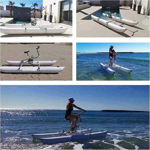 Water Bikes, Inflatable Kayak Bikeboat for Lake, Outdoor Pedal Bicycle Boat, Water Sports Touring Kayaks Sea for Sport Fun Fishing, Water Sports Equipment in Saudi Arabia