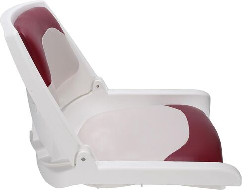 Pontoon Boat Seats, Sun Proof PU Leather Memory Foam Filling Fold Down Boat Seat, Low Back Fishing Seat with Backrest for Yacht Pontoon Kayak Dock Fishing in Saudi Arabia
