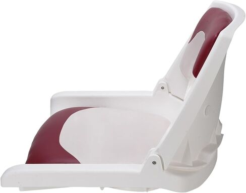 Pontoon Boat Seats, Sun Proof PU Leather Memory Foam Filling Fold Down Boat Seat, Low Back Fishing Seat with Backrest for Yacht Pontoon Kayak Dock Fishing in Saudi Arabia