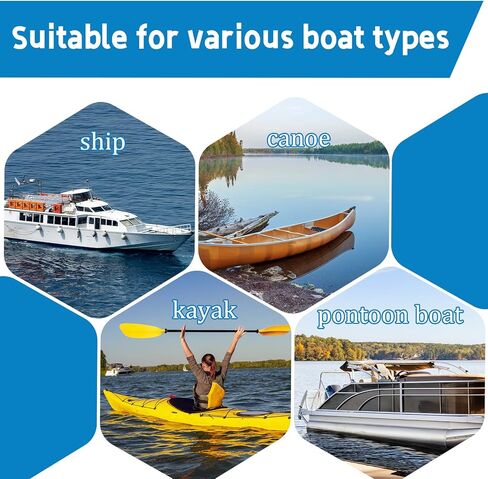 خطاف قارب مع عمود تمديد قابل للتعديل بطول 3-12 قدم، عمود دفع للقارب، ملحقات قارب من الفولاذ المقاوم للصدأ مع مطاط واقي، طقم قضيب ربط أعمدة نهاية ملولبة لرسو السفن والدفع والسحب والقوارب in Kuwait