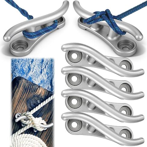 Jenaai Dock Cleats Aluminium S Boat Dock Cleats مع فتحات تركيب مجوفة للحبل والبحرية والطوابق وقوارب الكاياك in Saudi Arabia