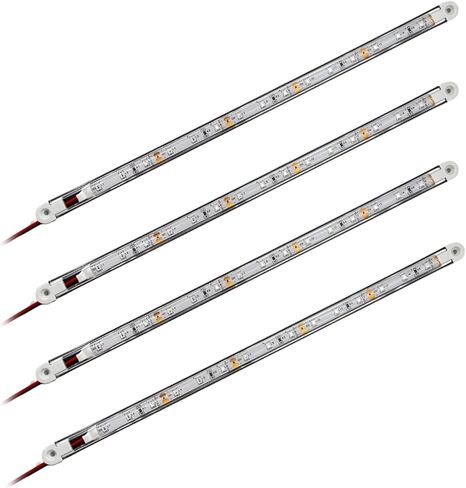 LED Boat Interior Lights, 11.8 Inch Blue Colour Marine Strip Light, IP67 Waterproof Ambient Lamp for Yacht Fishing Pontoon Boat, 4 Pcs in Kuwait