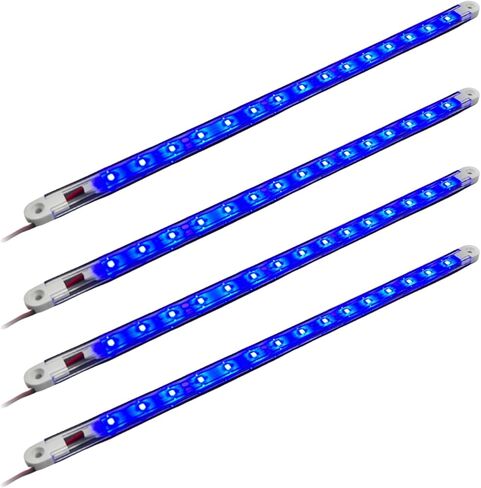 LED Boat Interior Lights, 11.8 Inch Blue Colour Marine Strip Light, IP67 Waterproof Ambient Lamp for Yacht Fishing Pontoon Boat, 4 Pcs in Saudi Arabia