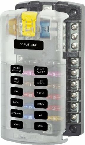 AMRB-5026 Blue Sea ST Blade Fuse Block مع ناقل سلبي - 12 دائرة in Saudi Arabia