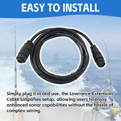 000-00099-006 Extension Cable 9 Pin 10ft Fit for Lowrance LSS-1 LSS-2 Structure scan transducer #3005.6907 in Kuwait