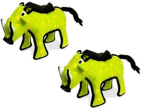 TUFFY - Limited Edition-World's Tuffest Soft Dog Toy- Phrog & Purple Squid- 2 Pack. Squeakers-Multiple Layers.Made Durable, Strong & Tough.(Tug, Toss & Fetch).Machine Washable & Floats in Saudi Arabia