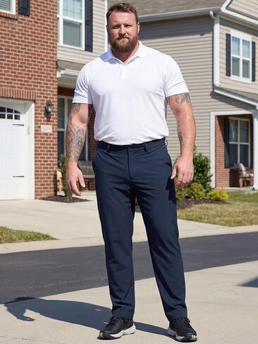 Big and Tall Mens Golf Pants 28/30/32 Inseam Stretch Work Dress Slacks Lightweight Casual Trousers with Pockets in Kuwait