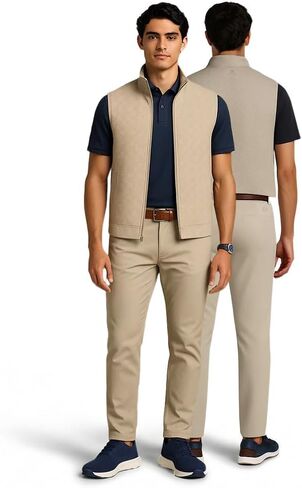 بنطال Cole Haan Zerogrand للرجال - بنطال رجالي فائق النعومة ومقاوم للبقع والماء مع نسيج قطني مطاطي، وحزام خصر متكيف in Saudi Arabia