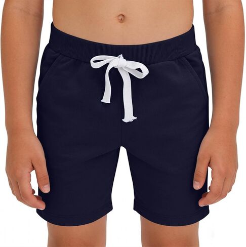 الأولاد السراويل حجم 10-12 الرباط عالية الخصر مستقيم الساق برمودا السراويل للفتيات الصيف القطن اقتصاص السراويل in Kuwait