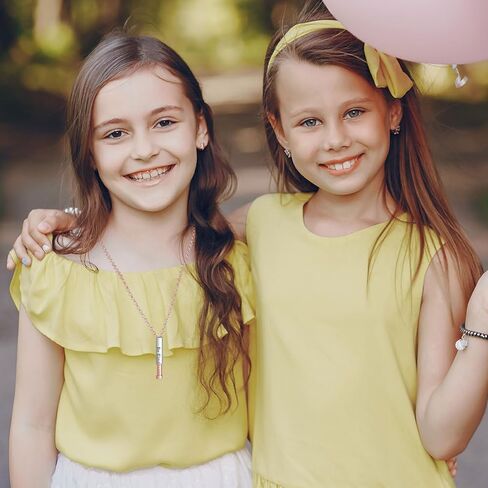 Roe Dolph Be Kind of a b Necklace Be Kind of a b Hidden Necklace 3D Engraving Vertical Bar Necklace Encouragement Pendant Necklace Friendship Necklace in Kuwait