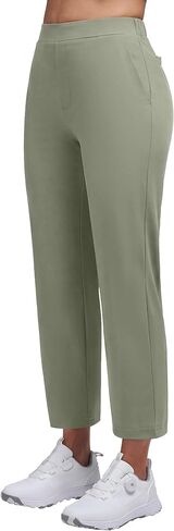 سراويل جولف للسيدات من Alaroo سراويل رياضية قابلة للتمدد للركض بطول 7/8 للكاحل كاجوال للسفر مع جيوب in Kuwait