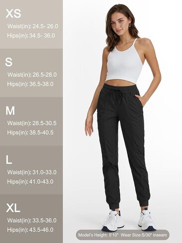 Women's 30/32/34/36 Tall Inseam Lightweight Workout Joggers Dance Studio Track Athletic Running Casual Pants in Kuwait