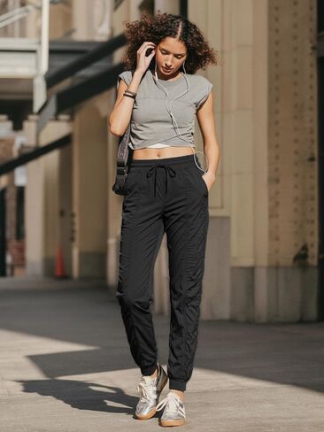 Women's 30/32/34/36 Tall Inseam Lightweight Workout Joggers Dance Studio Track Athletic Running Casual Pants in Kuwait