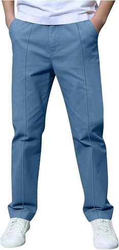 الأولاد سحب على استرخاء زي مدرسي السراويل مرونة الخصر مستقيم الساق جولف تشينو بنطلون الاطفال ملابس الموضة 3-14 سنة in Kuwait