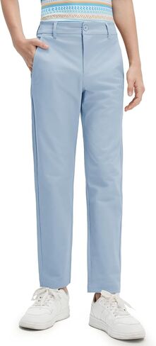 M MAELREG Boys Golf Pants Stretch Flat Front Dress Athletic Casual Youth Golf Pants School Uniform Pants with Mesh Pockets in Saudi Arabia