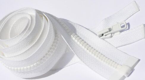 YKK 3 " - 72" Vislon Zipper 3 Light Weight Plastic Compans Doansing 501 White بواسطة كل (تحديد الطول) (طول 3 بوصات) in Kuwait