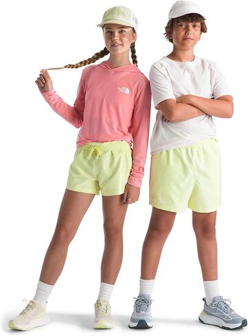 The North Face Kids' Class V 3" Short - Moisture Wicking, Elastic Waistband, Adjustable Drawcord, Color-Changing Design in Saudi Arabia