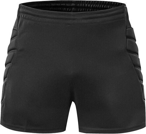Linkidea Soccer Goalie Shorts, Padded Moisture Wicking Soccer Goalkeeper Shorts for Kids/Youth Use (Size S) Black, Small in Saudi Arabia