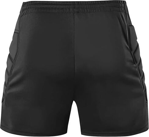 Linkidea Soccer Goalie Shorts, Padded Moisture Wicking Soccer Goalkeeper Shorts for Kids/Youth Use (Size S) Black, Small in Saudi Arabia
