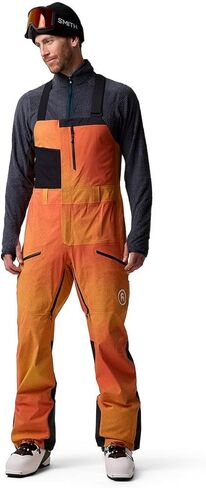 Backcountry, Cottonwoods LT Xpore 3L Bibs - Men's, Boundary Orange Ombre/Black, M in Saudi Arabia