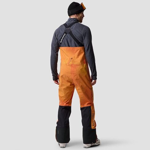 Backcountry, Cottonwoods LT Xpore 3L Bibs - Men's, Boundary Orange Ombre/Black, M in Saudi Arabia