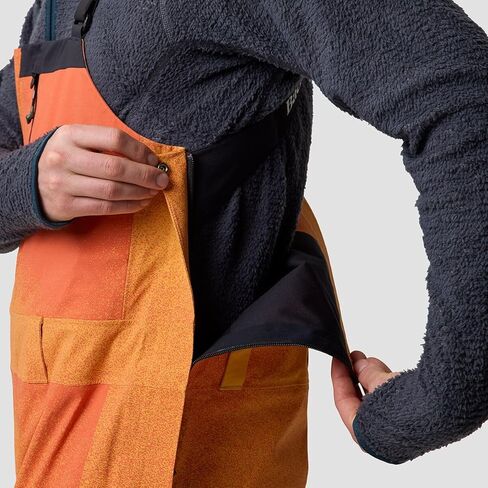 Backcountry, Cottonwoods LT Xpore 3L Bibs - Men's, Boundary Orange Ombre/Black, M in Saudi Arabia