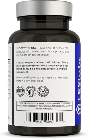 LES Labs Lyte Fuel - استبدال المنحل بالكهرباء، والقدرة على التحمل، والأداء، وتشنجات العضلات ودعم الكيتو - المغنيسيوم والزنك والبوتاسيوم والكروم - مكمل غير معدّل وراثيًا - 100 كبسولة in Saudi Arabia