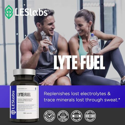 LES Labs Lyte Fuel - استبدال المنحل بالكهرباء، والقدرة على التحمل، والأداء، وتشنجات العضلات ودعم الكيتو - المغنيسيوم والزنك والبوتاسيوم والكروم - مكمل غير معدّل وراثيًا - 100 كبسولة in Saudi Arabia