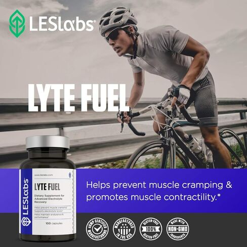 LES Labs Lyte Fuel - استبدال المنحل بالكهرباء، والقدرة على التحمل، والأداء، وتشنجات العضلات ودعم الكيتو - المغنيسيوم والزنك والبوتاسيوم والكروم - مكمل غير معدّل وراثيًا - 100 كبسولة in Saudi Arabia