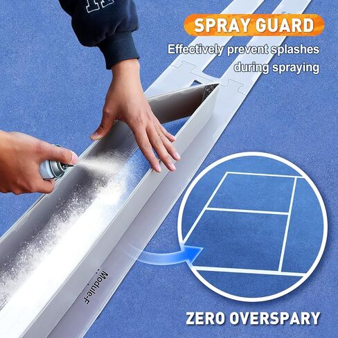 مجموعة استنسل ملعب كرة البيسبول الكاملة القابلة لإعادة الاستخدام من بروجوال للخرسانة - 46 قطعة من قوالب تحديد الخطوط مع تصميم بدون قياس للفناء الخلفي والممر وموقف السيارات in Kuwait