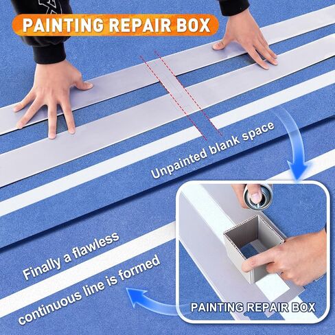 مجموعة استنسل ملعب كرة البيسبول الكاملة القابلة لإعادة الاستخدام من بروجوال للخرسانة - 46 قطعة من قوالب تحديد الخطوط مع تصميم بدون قياس للفناء الخلفي والممر وموقف السيارات in Kuwait