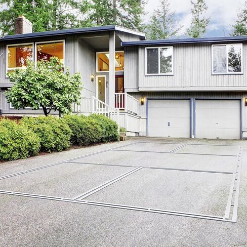 مجموعة استنسل ملعب كرة البيسبول الكاملة القابلة لإعادة الاستخدام من بروجوال للخرسانة - 46 قطعة من قوالب تحديد الخطوط مع تصميم بدون قياس للفناء الخلفي والممر وموقف السيارات in Kuwait