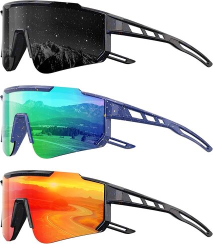 نظارات شمسية مستقطبة للأطفال - نظارات شمسية رياضية للشباب لركوب الدراجات اللينة للأولاد والبنات الذين تتراوح أعمارهم بين 3-12 سنة للحماية من الأشعة فوق البنفسجية in Kuwait