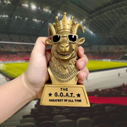 جائزة الفائز بكأس الماعز - جائزة مضحكة مصنوعة يدويًا مقاس 6 بوصات هي الأعظم على الإطلاق لبطل كرة القدم الخيالي، وأفضل لاعب في المكتب، وتقدير الموظفين، والرئيس وزملاء العمل، والفائز وهدايا الكمامة للرجال والأصدقاء in Kuwait