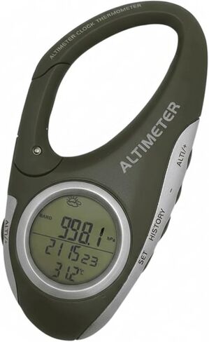 Digital Altimeter Barometer Thermometer for Hiking Camping Fishing - Portable Handheld Outdoor Sports Gear with Backlight Display,Car Travel Accessories in Kuwait