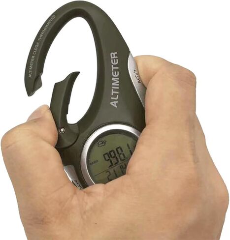 Digital Altimeter Barometer Thermometer for Hiking Camping Fishing - Portable Handheld Outdoor Sports Gear with Backlight Display,Car Travel Accessories in Kuwait