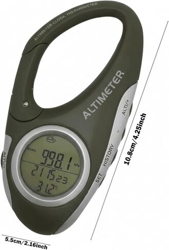Digital Altimeter Barometer Thermometer for Hiking Camping Fishing - Portable Handheld Outdoor Sports Gear with Backlight Display,Car Travel Accessories in Kuwait
