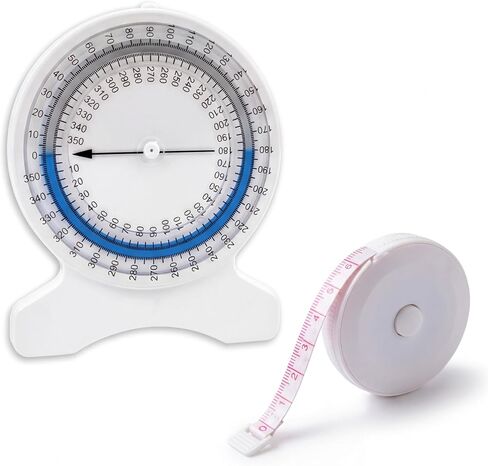 مقياس ميل الفقاعات 2 في 1 مع شريط قياس الجسم، نطاق مانع للتسرب من مقياس زاوية الحركة، مجموعة تقييم حركة المفاصل الاحترافية لطلاب PT واللياقة البدنية in Kuwait