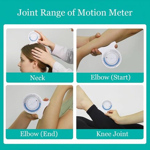 مقياس ميل الفقاعات 2 في 1 مع شريط قياس الجسم، نطاق مانع للتسرب من مقياس زاوية الحركة، مجموعة تقييم حركة المفاصل الاحترافية لطلاب PT واللياقة البدنية in Kuwait