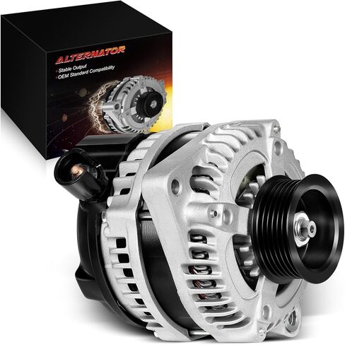Alternator Only for V6 for:-Honda Odyssey 2005 2006 2007 3.5L, Pilot 2005-2008, for:-Ridgeline 2006-2008, for:-Acura MDX 2003-2005 2006 3.5L, MDX 2007-2009 3.7L, 12V 130Amp OE# 31100-RDJ-A01 in Kuwait