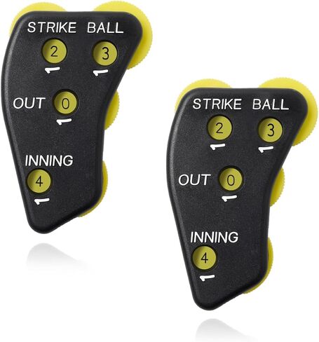 2 حزمة 4 عجلة البيسبول حكم الفرس مؤشر الحكم والعتاد الكرة اللينة معدات حكم الملعب عداد الفرس لتسجيل النقاط تسجيل عموميات الأدوار الكرات in Kuwait