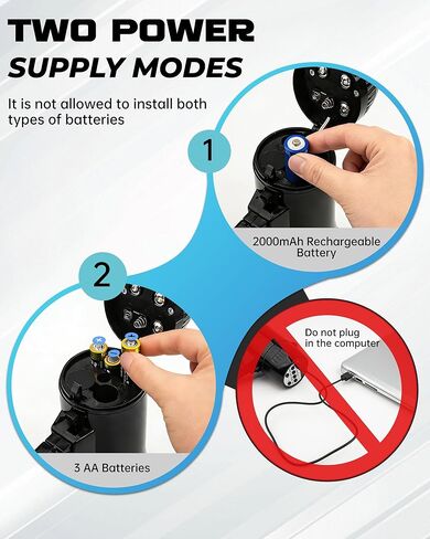 MyMealivos 20W Rechargeable Megaphone Speaker Built in 240s Recording & Siren, Up to 300ft Voice Range/650ft Siren Coverage-5.4"×8.6" Portable Bullhorn with Wrist Strap and Type-C Charging(Black) in Kuwait