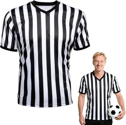 Referee Shirt, Basketball Referee Shirt Men, Ref Shirt V-Neck Men’s & Women’s Short Sleeve Referee Costume in Saudi Arabia