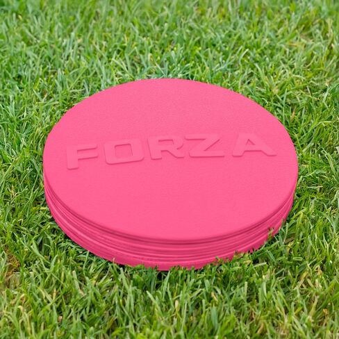 علامات القرص المسطح فورزا | أقلام تدريب ذات ألوان زاهية لكرة القدم واللعب في الهواء الطلق - متوفرة بحجم صغير (مجموعة من 20) أو قياسية (مجموعة من 10) in Kuwait