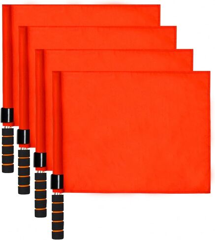 Volleyball Line Judge Flags, 4-Pack Referee Flags for Volleyball Matches in Kuwait