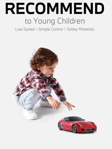 RASTAR 46400 1/24 Ferrari RC Car - Officially Licensed Ferrari 599 GTO Remote Control Car for Play and Display - Ideal Gift for Kids - Black in Saudi Arabia